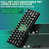 Aula WIN60 HE - 60% Mechanical Gaming Keyboard, Wired, Magnetic Switch Hot Swappable, Adjustable Actuation Rapid Trigger Mode, 8000 Hz Polling Rate, RGB Compact Design for PC - 6