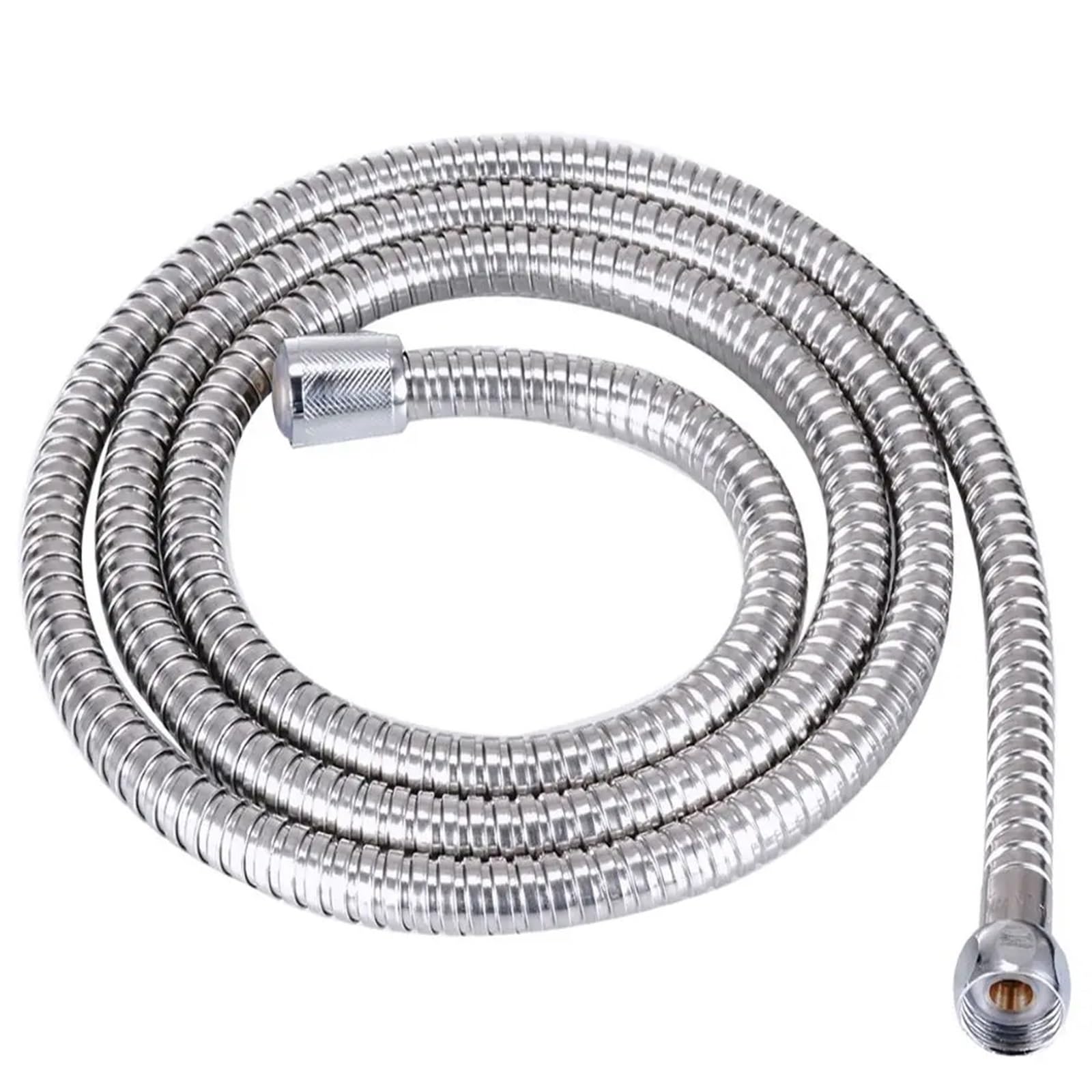 Tuyau de douche haute pression en PVC blanc de 2m avec raccord G1/2