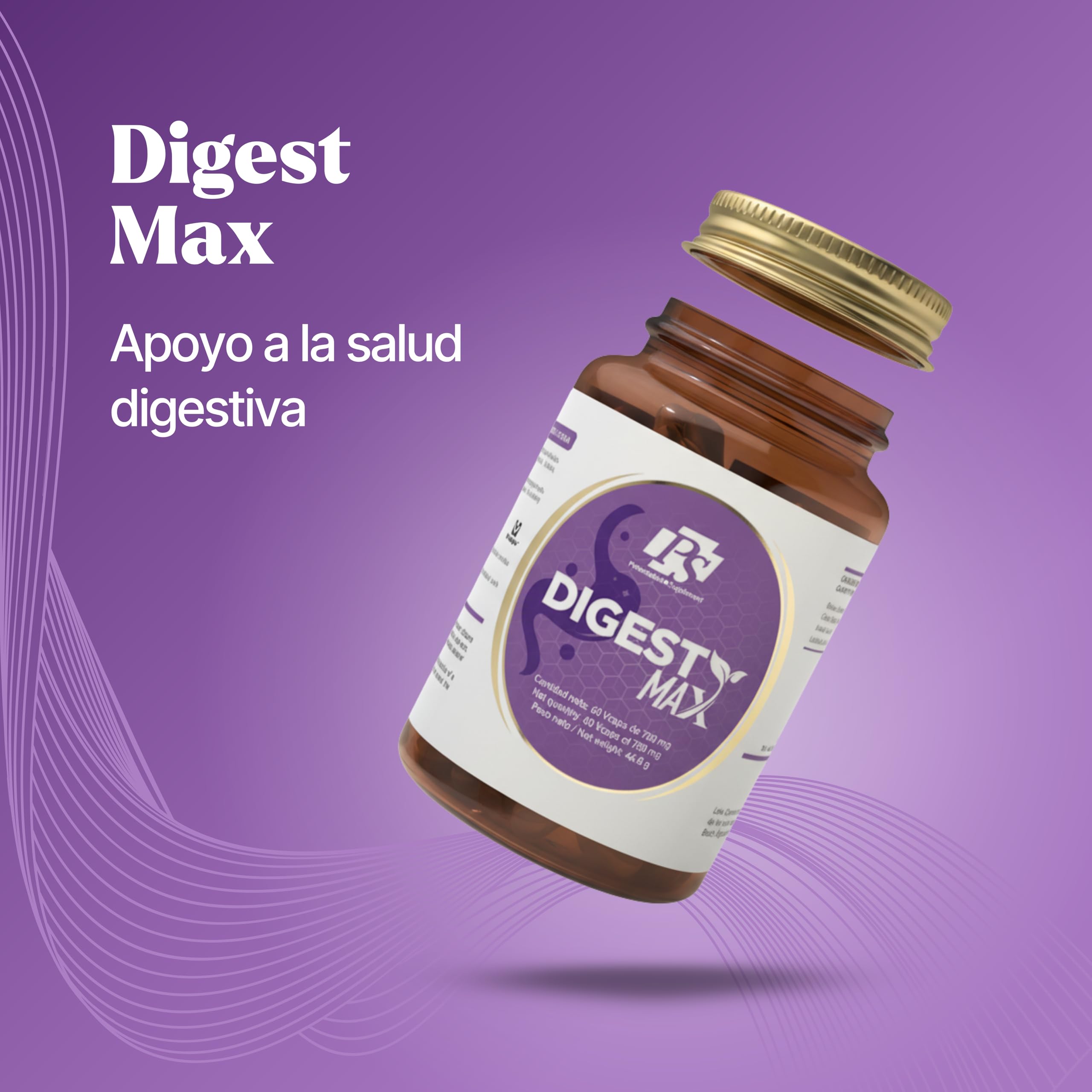 PS Digest Max PACK 3x2 - Complejo de Enzimas Digestivas, Apoya la Digestión Completa+Hígado con Lactasa, Betaína, Colina e Inositol, Alivia la Hinchazón y Digestiones Pesadas | 180 Cápsulas Vegetales