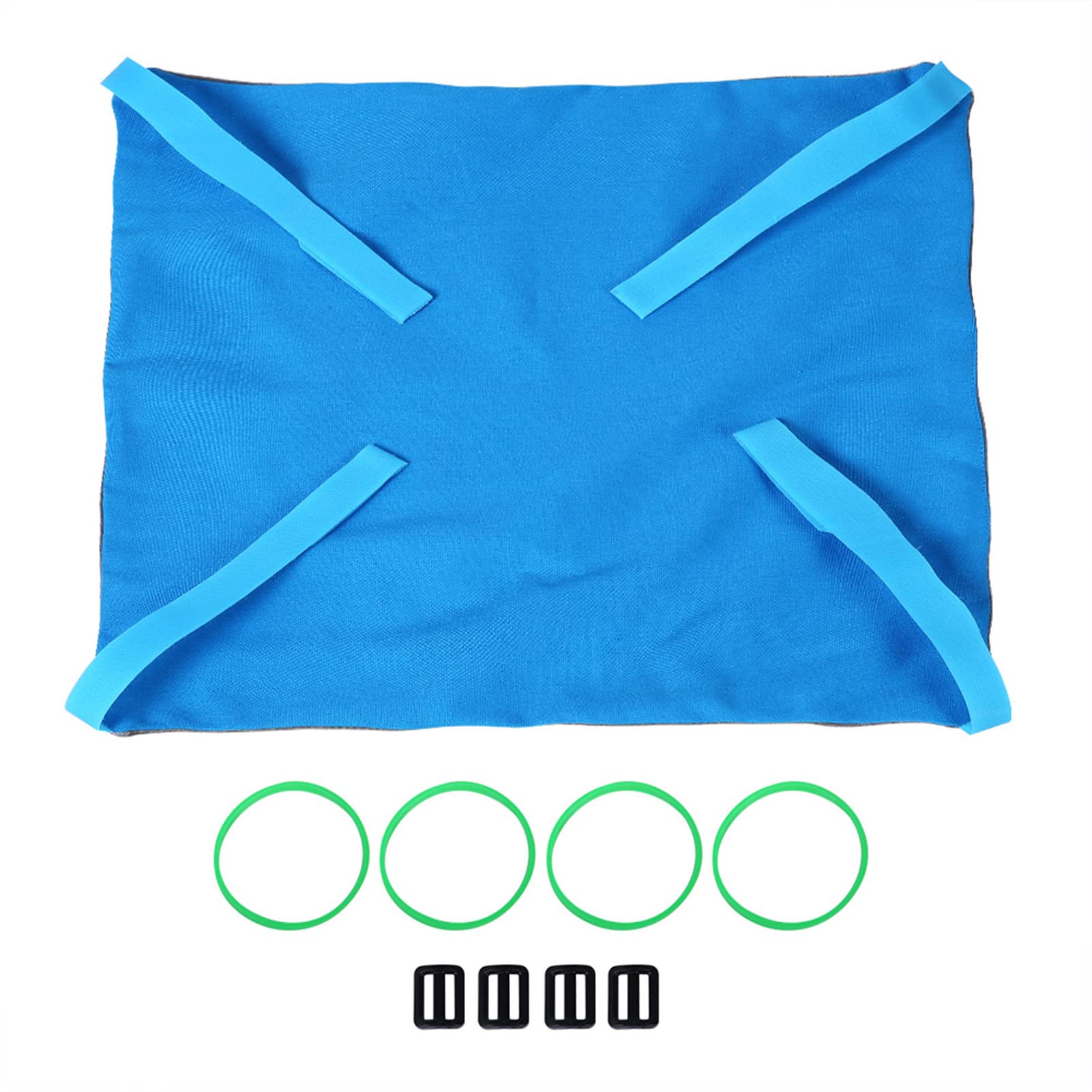 Hamac Suspendu Réversible pour Chat, Lit Suspendu Doux Et Respirant pour Animaux De Compagnie, Hamacs De Table Doux sous la Chaise, Tapis De Lit Suspendu pour Chiot, Chien, Cochon(L-Bleu)