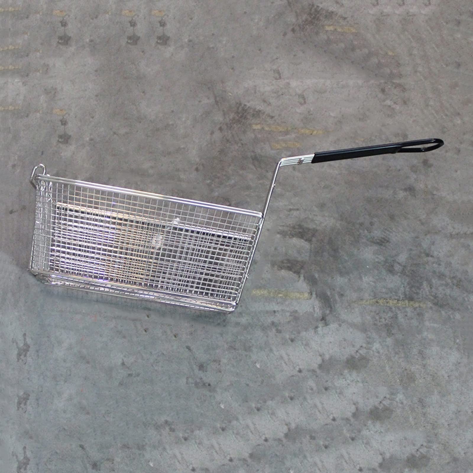 NEBE Panier à Friteuse Panier à Frire de Cuisine Métal Métal Residus Filtrer Tamet de friture avec poignée Longue utilisée for Les Nouilles Français Frites Viande Panier à Frire