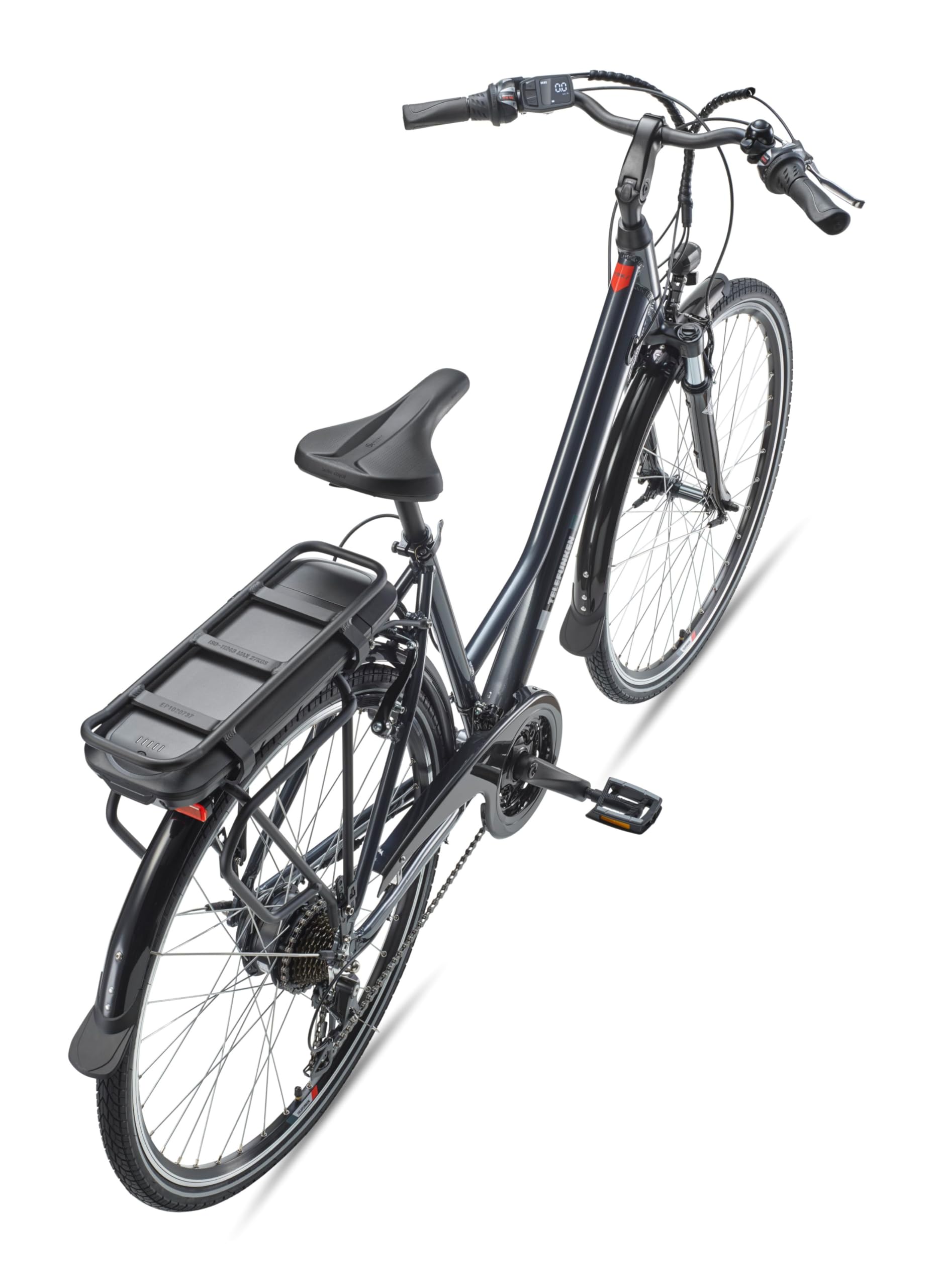 TELEFUNKEN E-Bike Damen 28 Zoll Trekking-Fahrrad | 21-Gang Kettenschaltung | Elektrofahrrad mit 250W Hinterradmotor und 536,5 Wh Li-Ion Akku | Pedelec mit V-Bremsen | inkl. Panzerkabelschloss | XT485