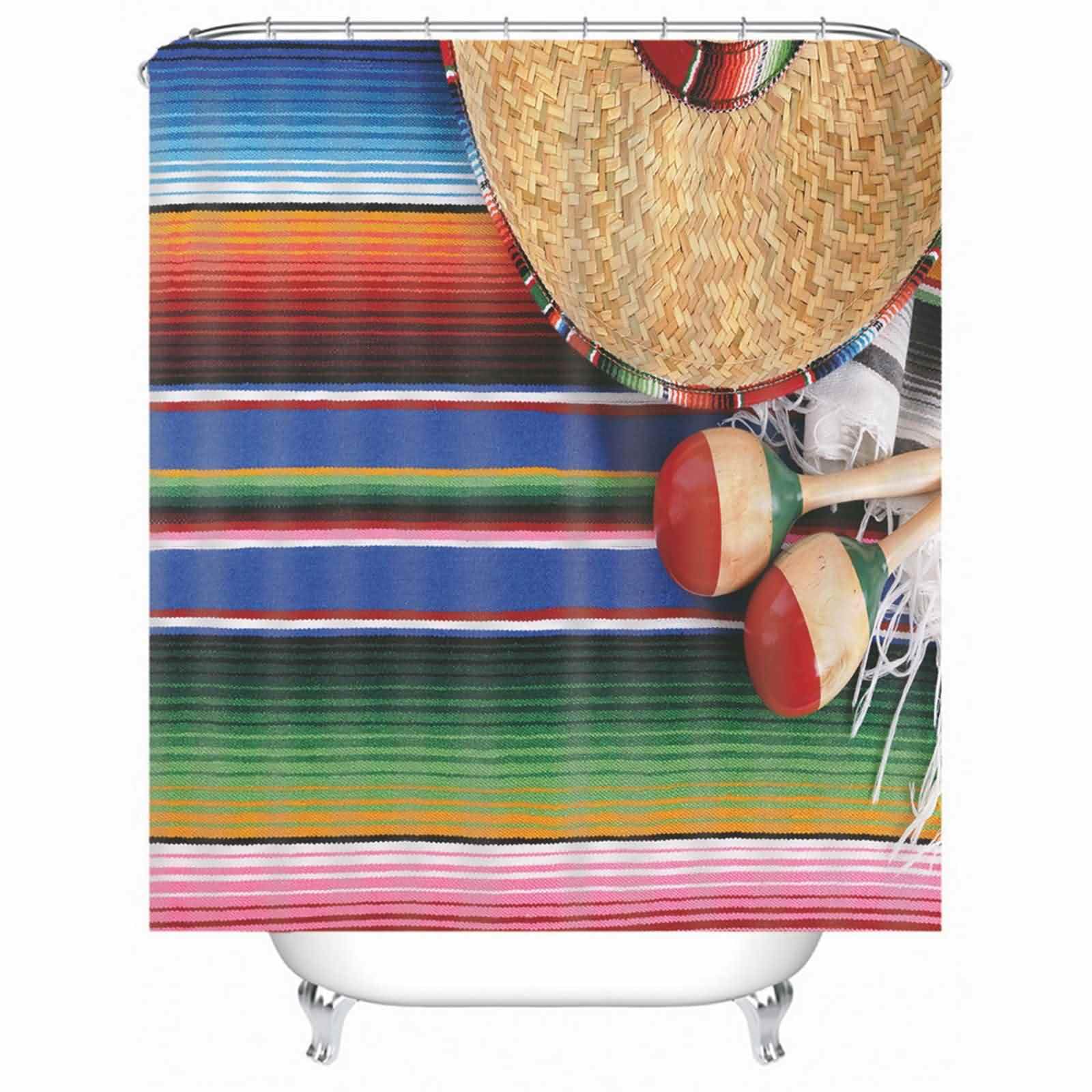 Rideau douche Japon haut de gamme en tissu tissé marron oriental