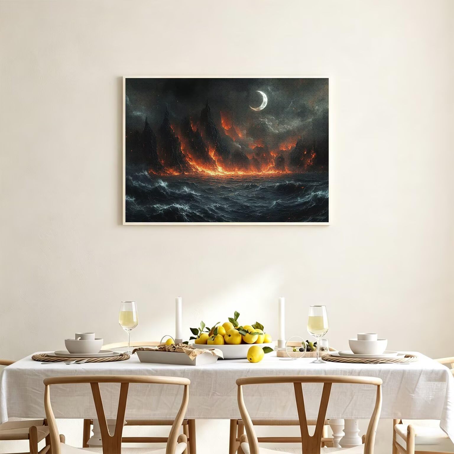 Puzzle 4000 sztuk 141 x 87 cm, Puzzle Dorośli Płomień Księżyca, n-848