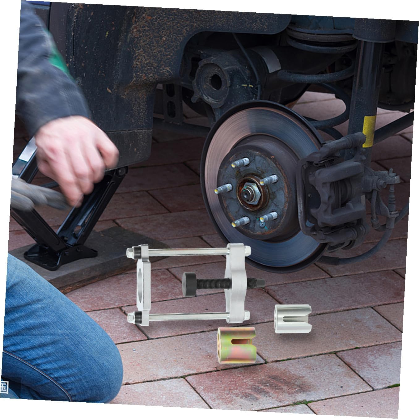 Rear Suspension Arm Remover and Installation Tool Set for 1998 Compact Car Rear Trailing Arm Bushing Repair Automotive Maintenance Tool