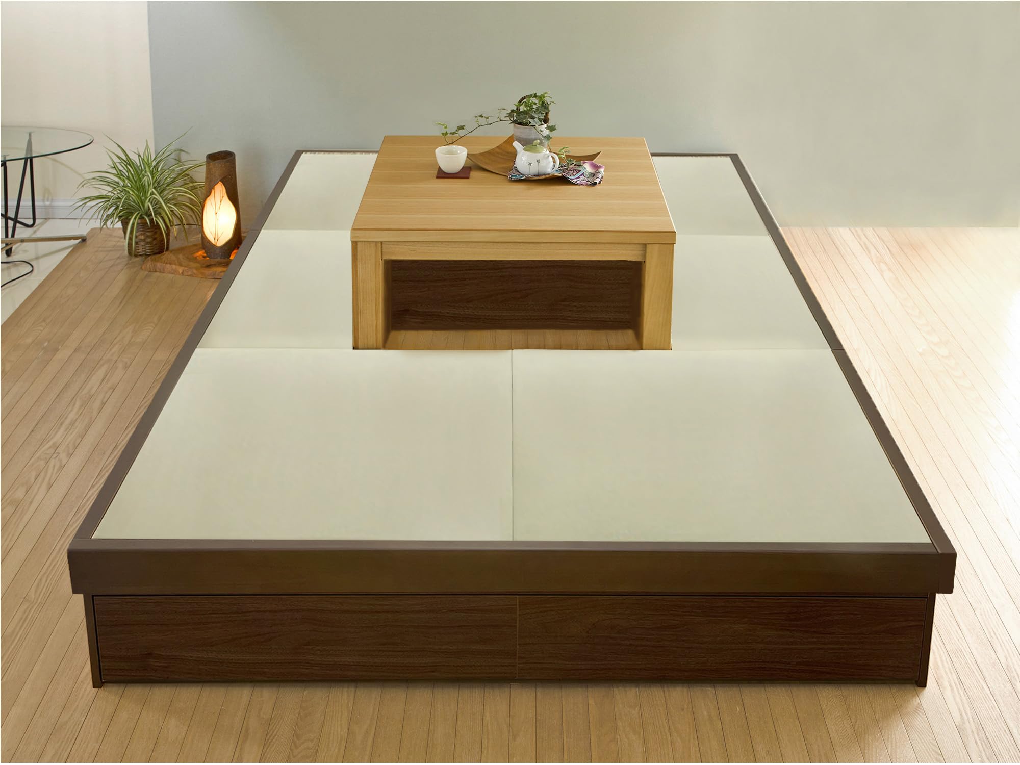 Amazon.co.jp : 堀こたつユニット「わが家」 (3帖120タイプ, 木部