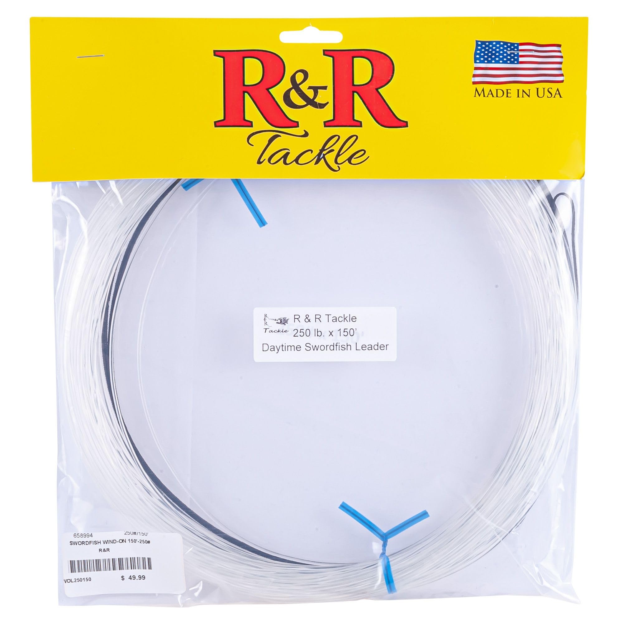 R&R Tackle 150 feet Sword Wind On with Premium Quality swivels and Clasps