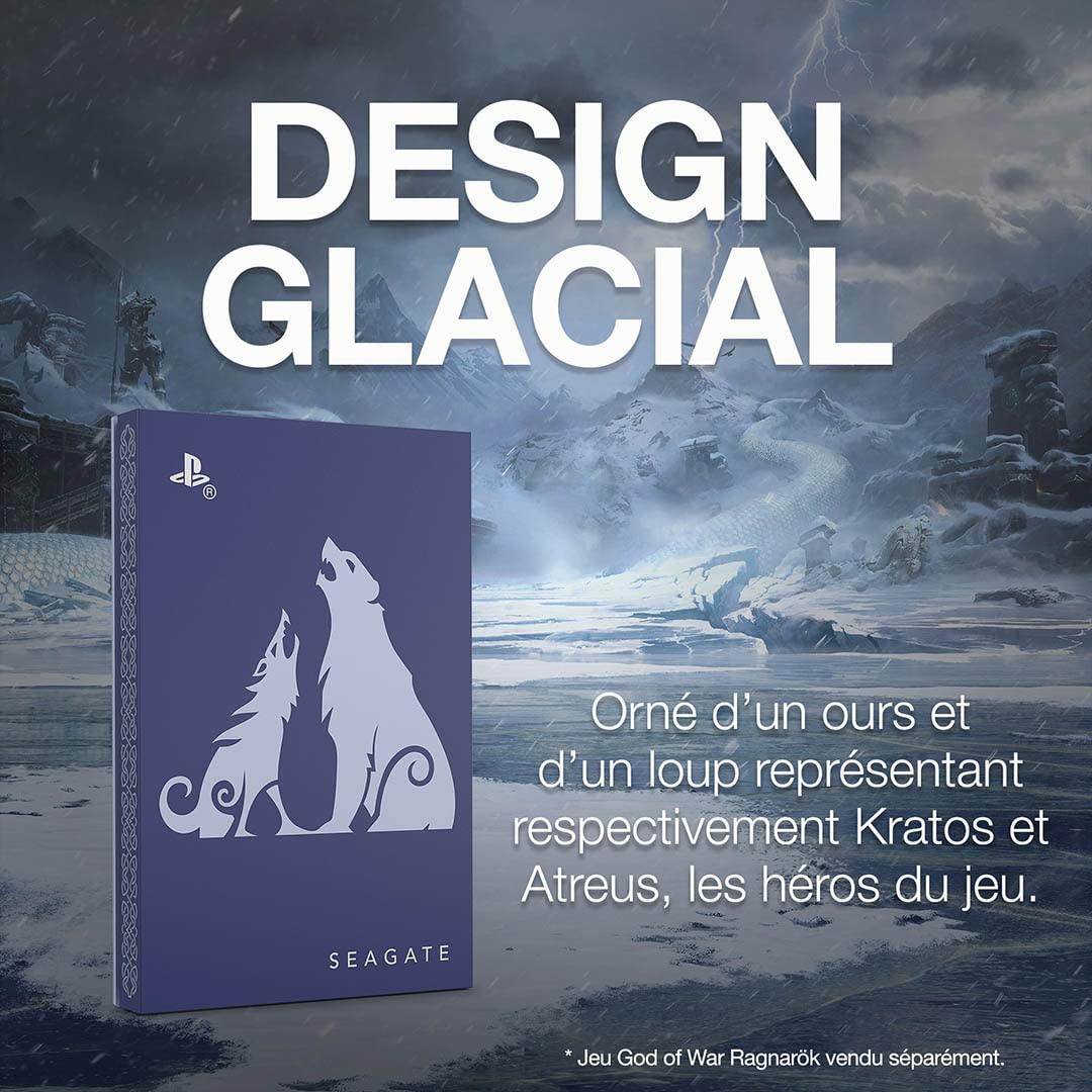 PS5 2TB 外付けHDD God of War Ragnarök 限定版 Seagate God of War Ragnarok Limited Edition Game Drive - 2TB