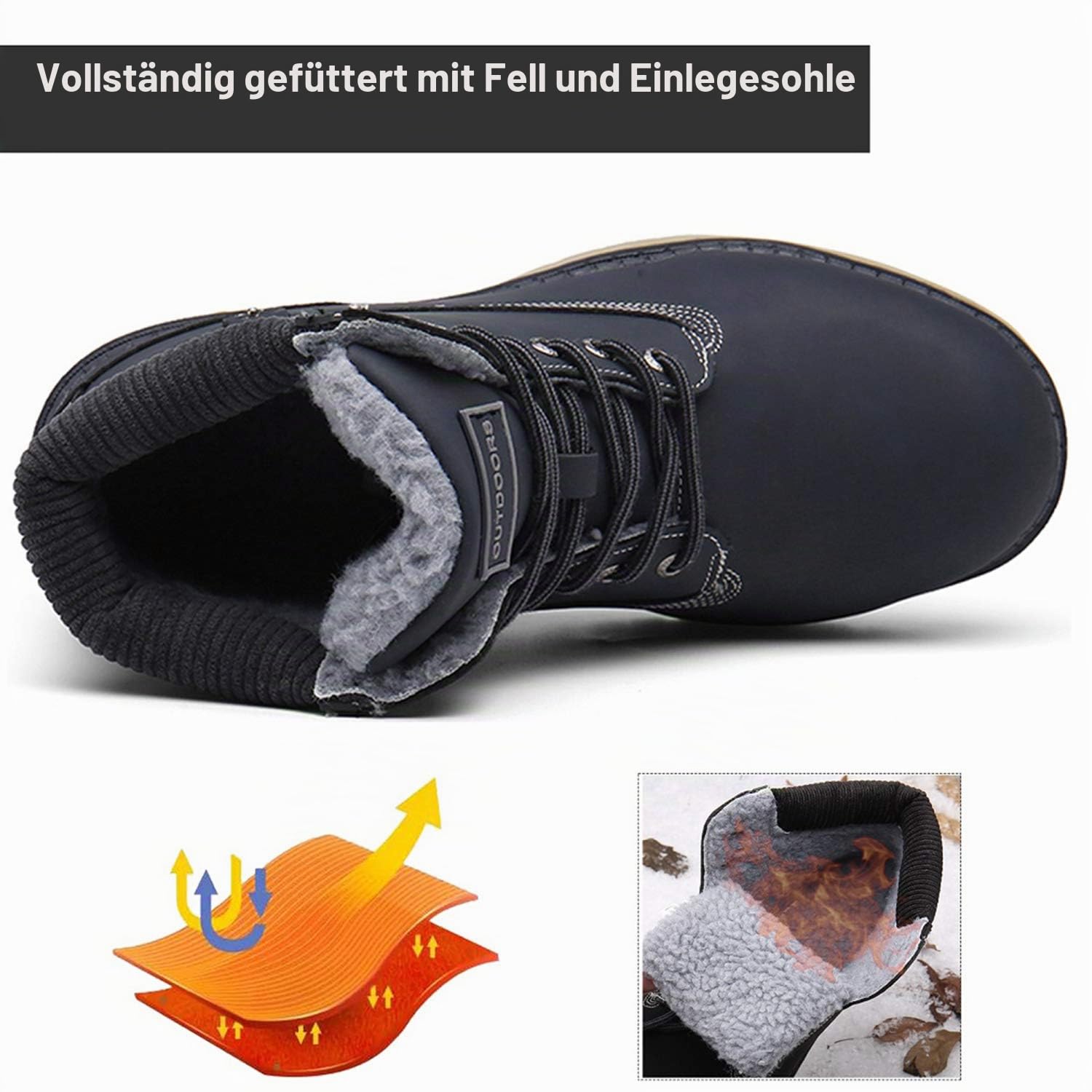 Eagsouni Winterschuhe Herren Damen