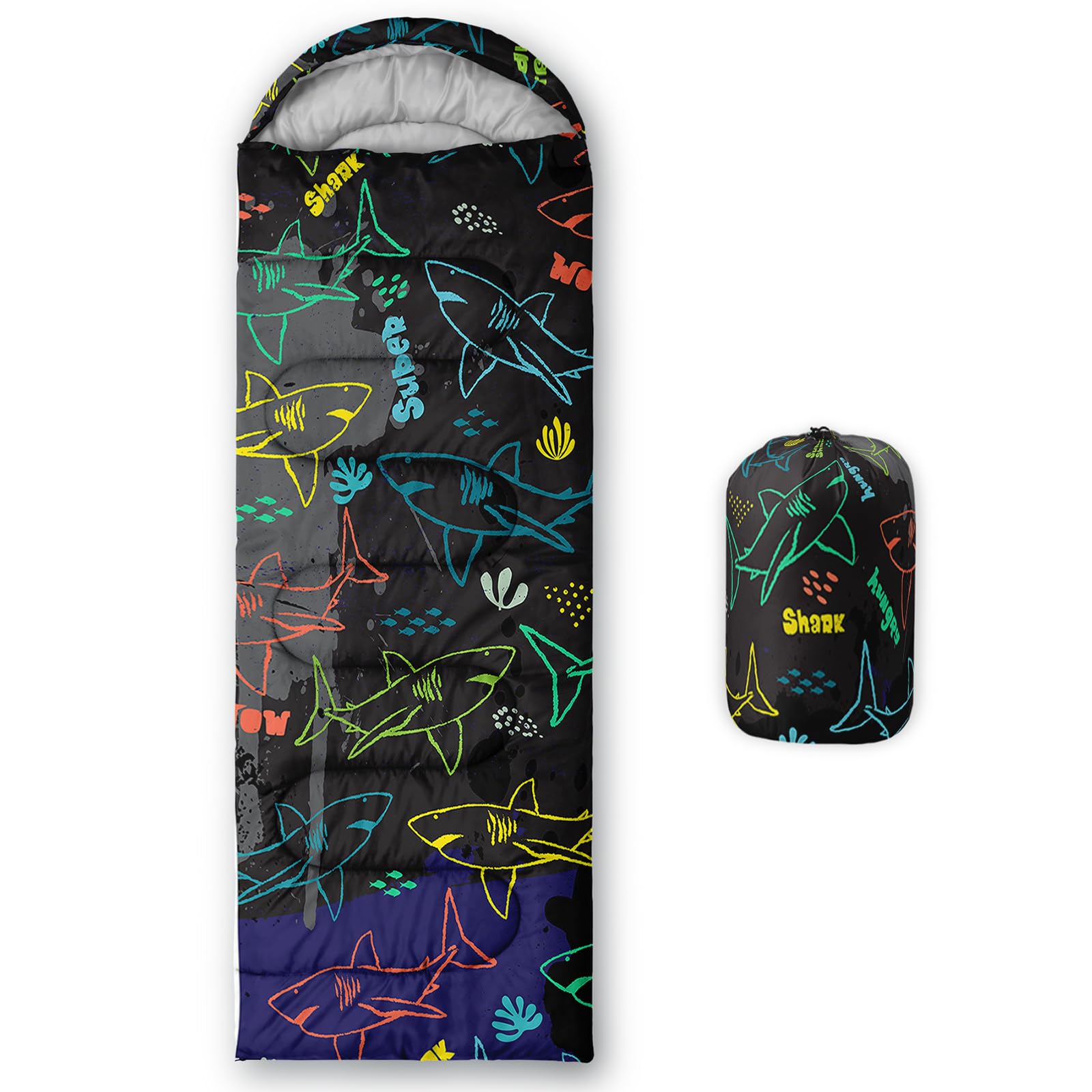 QOOMO Ball Flower Camping Sleeping Bags,3 Season Warm &amp; Cool Weather,Lightweight,Waterproof Sleeping Bags for Adults &amp; Kids,Traveling,and Outdoors,Camping Gear Equipment
