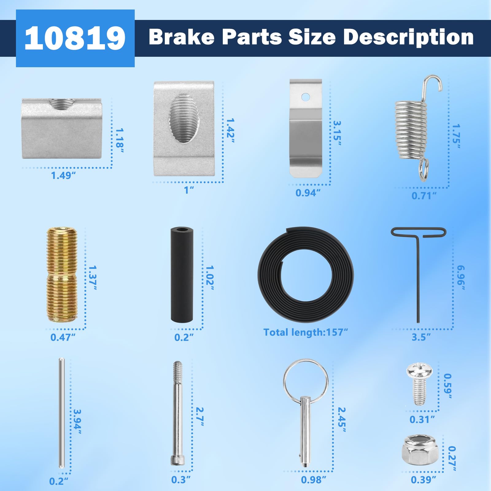 Sxkxm 10819 Brake Parts Compatible with Tapco Siding Brake