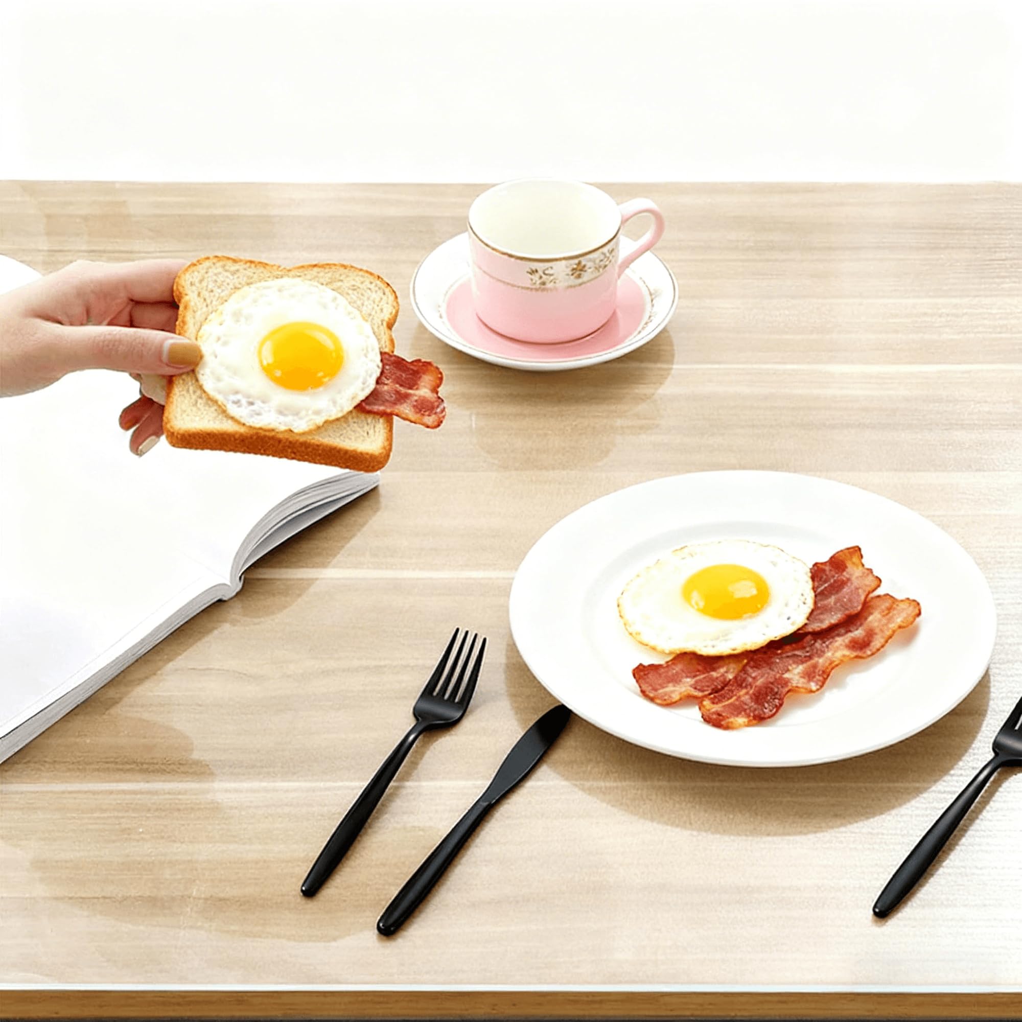 Protection table transparent anti-rayure en PVC lavable 60x95