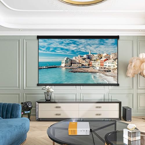 Miniatura 8 de Meer - Mini proyector, proyector de video LCD LED portátil Pico a todo color para niños, película de video, juego de fiesta, entretenimiento al aire