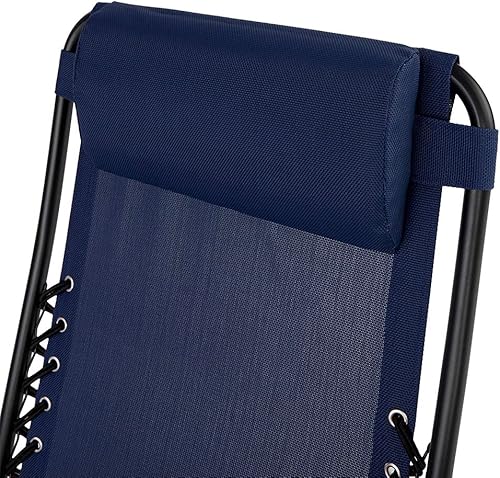 Miniatura 8 de Caravan Sports Zero Gravity - Silla reclinable portátil para exteriores, para campamento, terraza, patio, piscina, reposacabezas ajustable, color