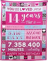 Vista 24 de Pink Love Rose Elements - Manta de cumpleaños para niña de 2 años, 50 x 60 pulgadas, moderna, multiusos, lavable a máquina