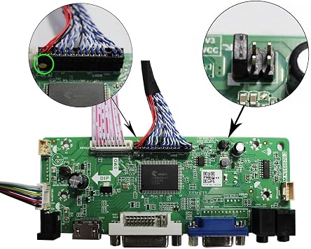 H/D VGA DVI Audio LVDs Controller Board 30 pin for 17 19 1280x1024 M170EG01 M170EN01 M170EN06 M170ETN01 1 LCD Gaming Screen Panel