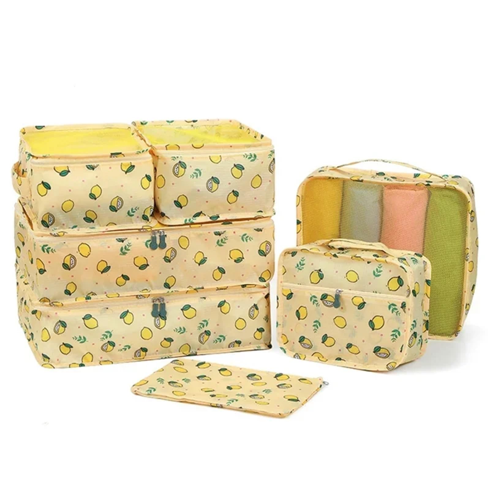 BHOUTY 7 Piece Set Travel Storage Bags Home Organizer For Clothes Shoe Luggage Packing Cube Suitcase Tidy Pouch