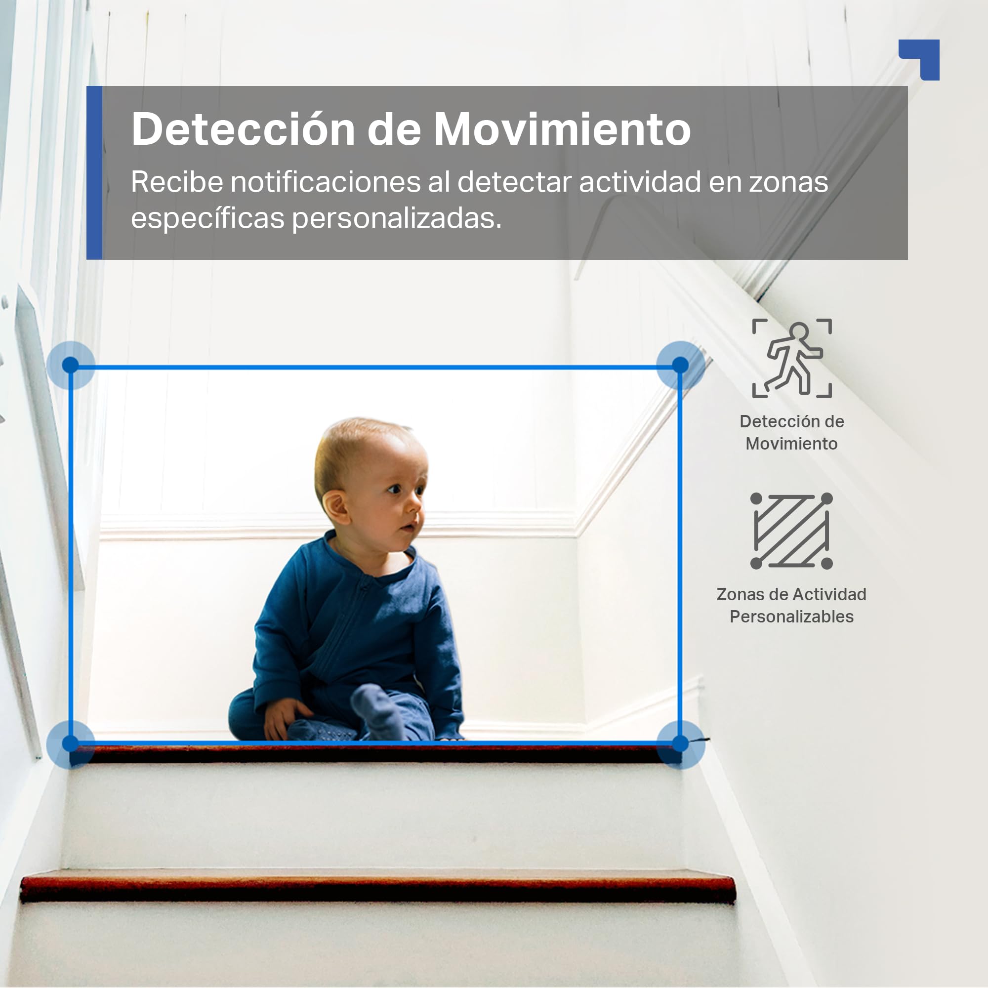 Tapo C230 - IA Cámara Vigilancia 360°, 3K 5MP, Alarma Sonora/Luz, Visión Nocturna, Audio Bidireccional, AI Detección Movimiento, Control Google/Alexa, Tarjeta SD hasta 512G, Fácil configuración — view 5