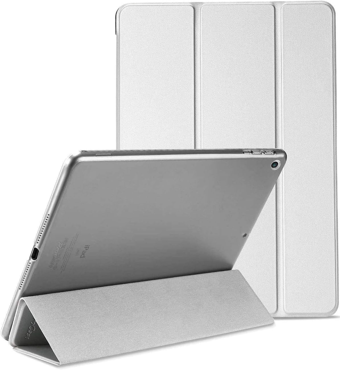 Smart Magnetic Case for Apple iPad Air 1st Generation (2013) 9.7 inch A1474, A1475, A1476 with Auto Sleep/Wake function (Silver)