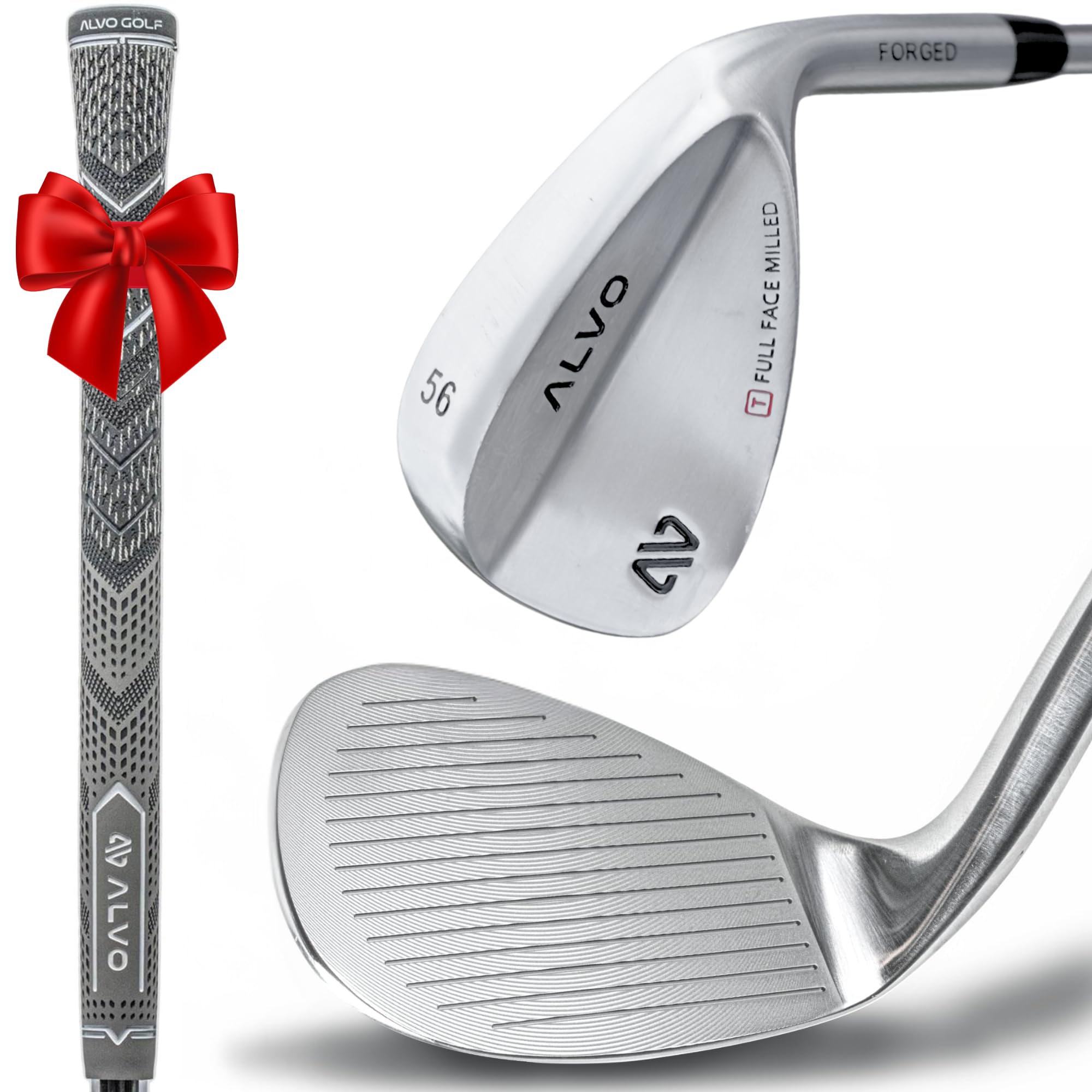 Satin Chrome - Individual Wedge Golf Wedge 56 Degree - Wedge Mens Golf - Gap Wedge, Sand Wedge, Lob Wedge Golf Club for Men - Premium Grip Right Hand Pitching Wedge - Wedge Golf