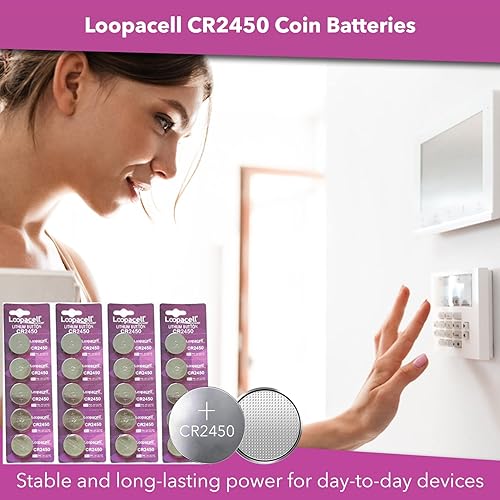 Miniatura 2 de CR2450 - Batería de litio de 3 V (paquete de 20) - Baterías de celda de moneda de alta capacidad