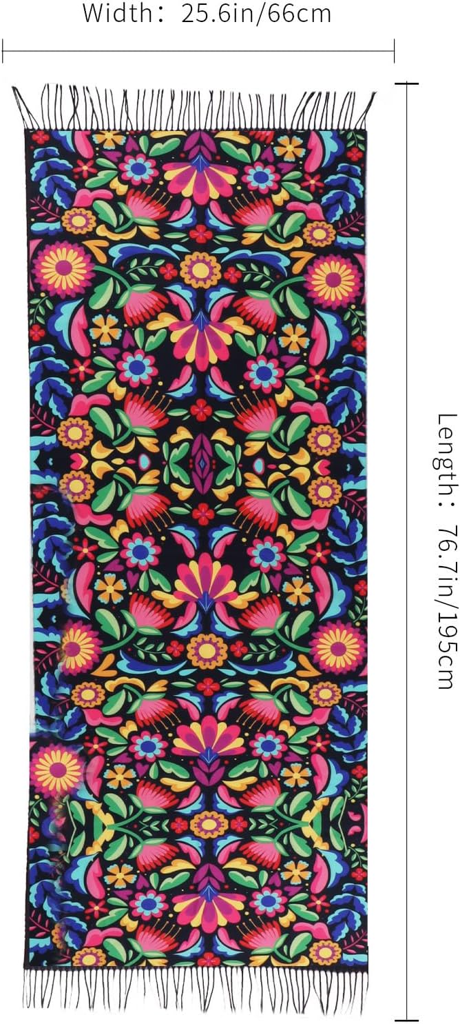 Virgin Mary Shawl Wrap For Women Soft Scarf Blanket Virgen De Guadalupe Gifts - Image 7