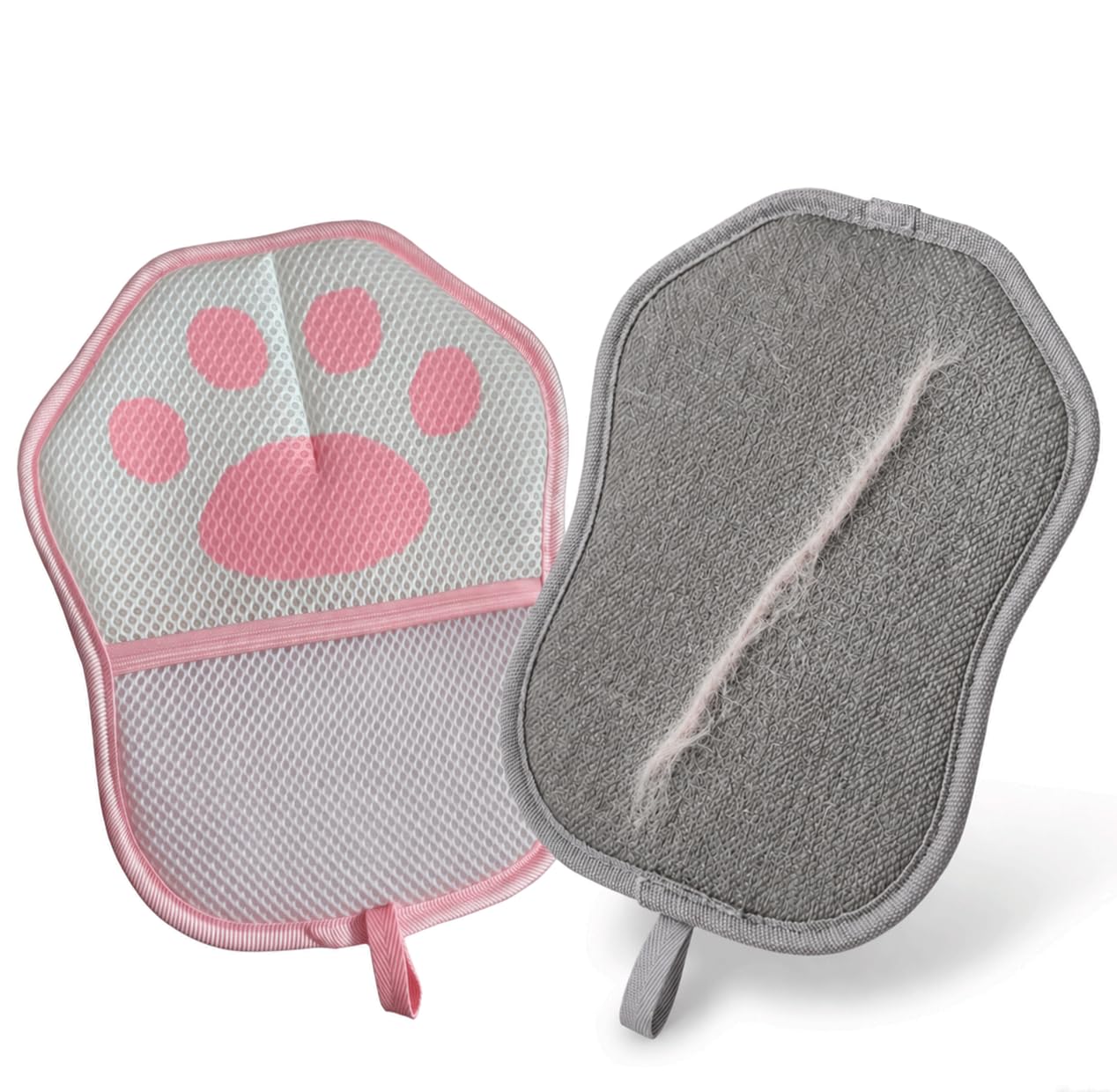 Gant épilation animaux réutilisable pour enlever poils de chien et chat sur tapis et vêtement x2