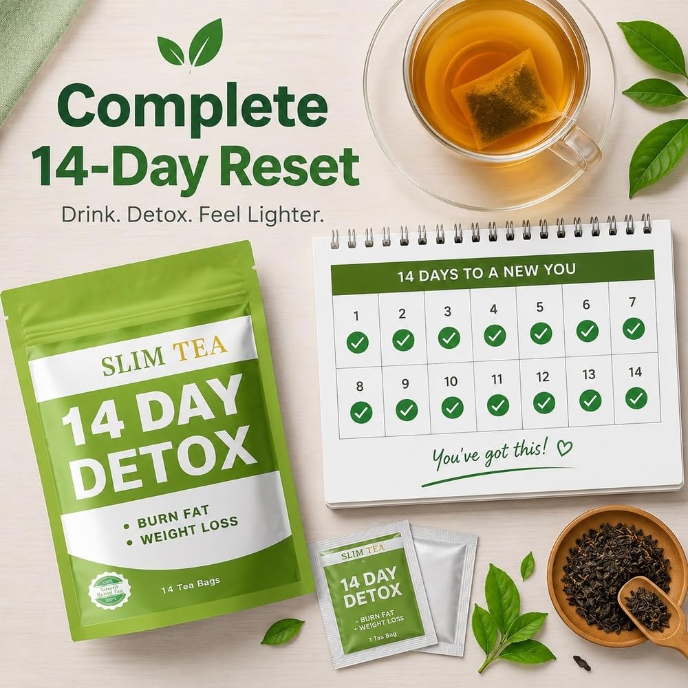 Bolsitas de té de hierbas de 14 días, 14 unidades