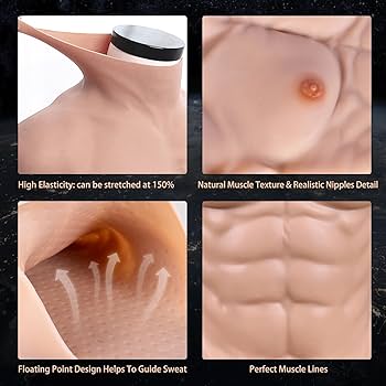 Amazon.co.jp: YEEFAIRY シリコン筋肉スーツ 偽筋肉 コスプレ用