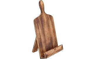 Wooden Cookbook Stand with Chopping Board Ez
