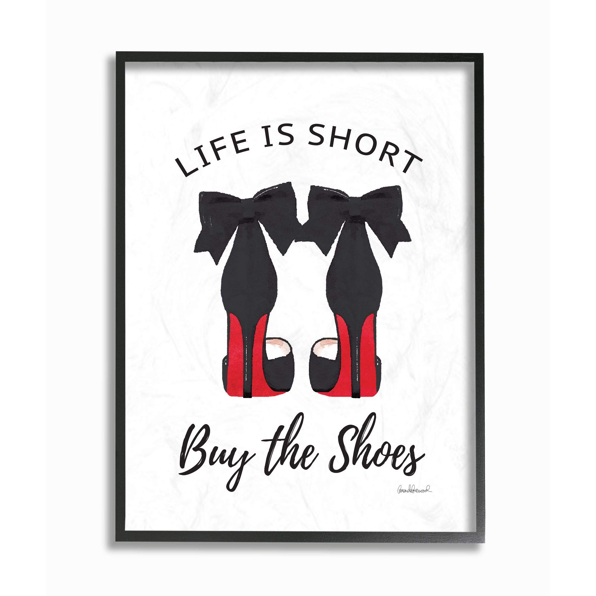 Stupell Industries Wall Art, agp-258_fr_11x14, Black Framed
