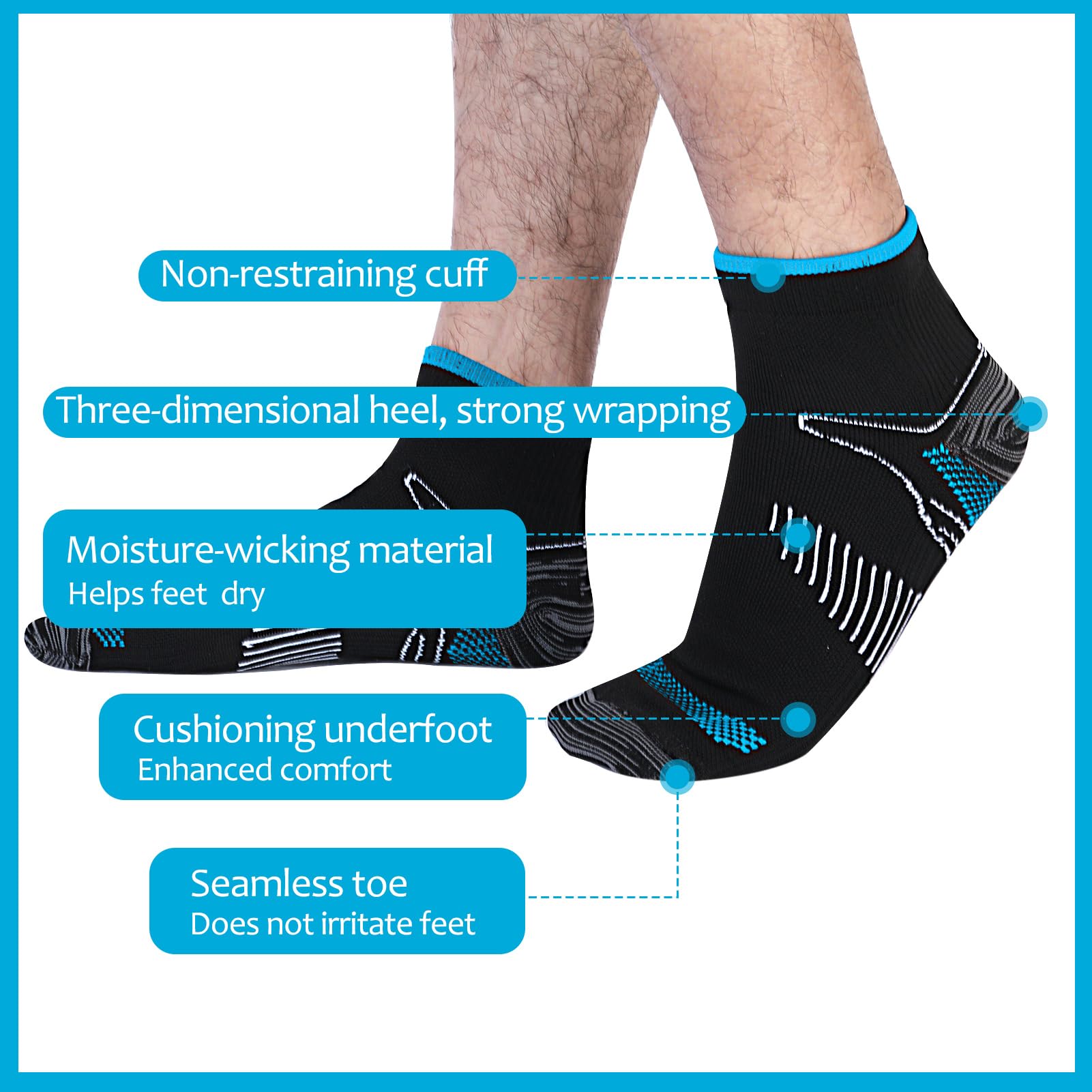Radsocken 6 works Compression Socks for Men & Women - Image 4