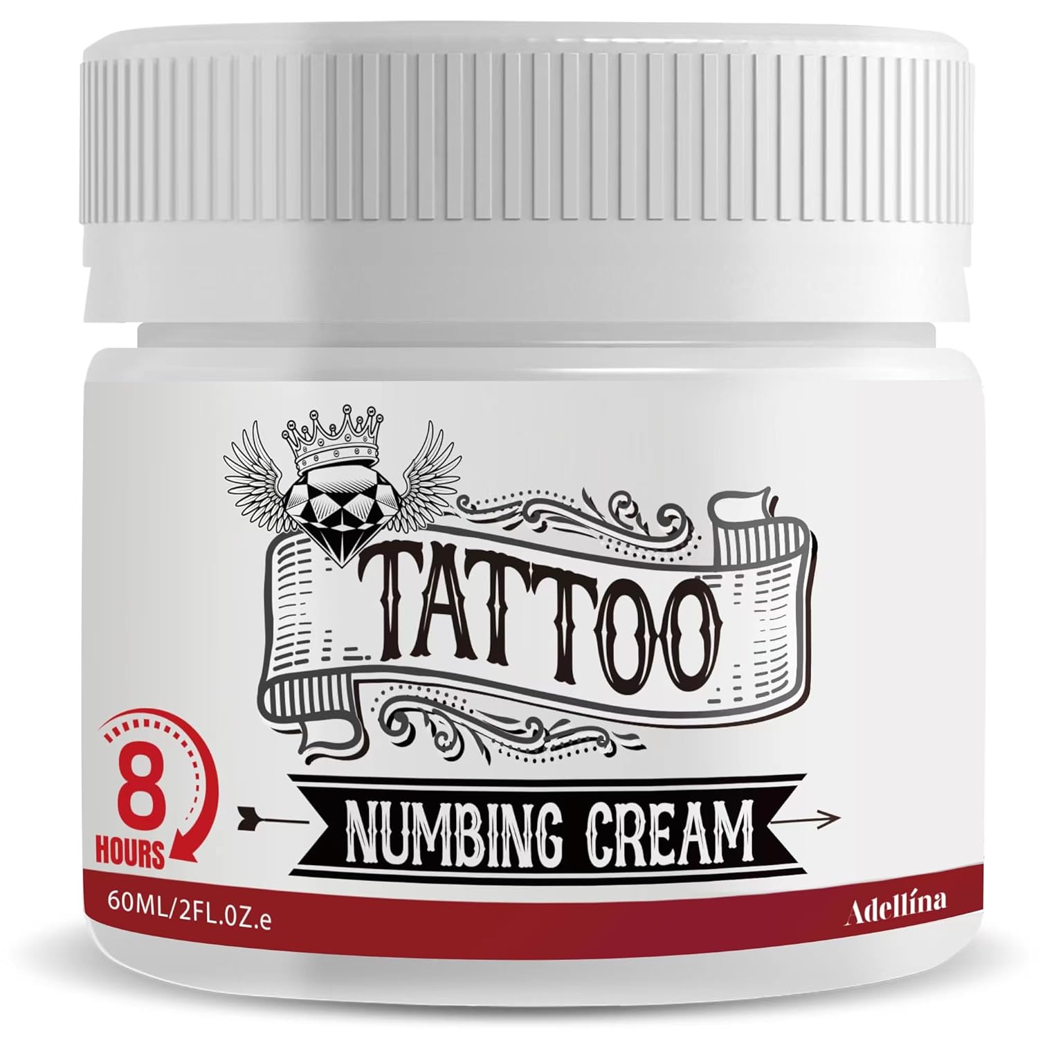 Adellina Tattoo Numbing Cream: Numbing Cream for Tattoos Extra Strength (60ml/2oz), Tattoo Numbing Cream Extra Strength,8 Hours Maximum Strength Tattoo Supplies Adellina Tattoo Numbing Cream: Numbing Cream for Tattoos Extra Strength (60ml/2oz), Tattoo Numbing Cream Extra Strength,8 Hours Maximum Strength Tattoo Supplies
