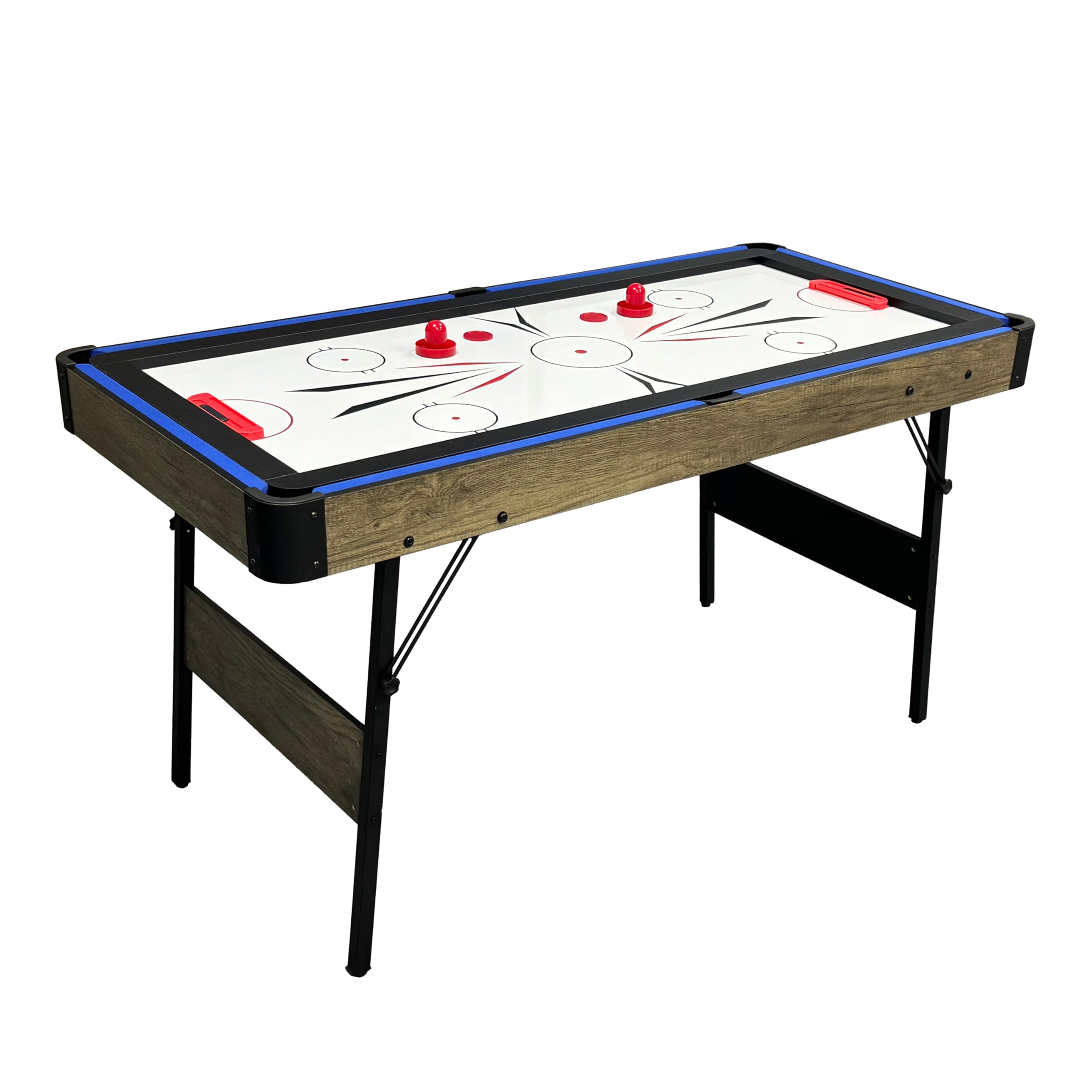 Cougar 3 en 1 Table Multi-Jeux Pliable Aspect Bois & Noir