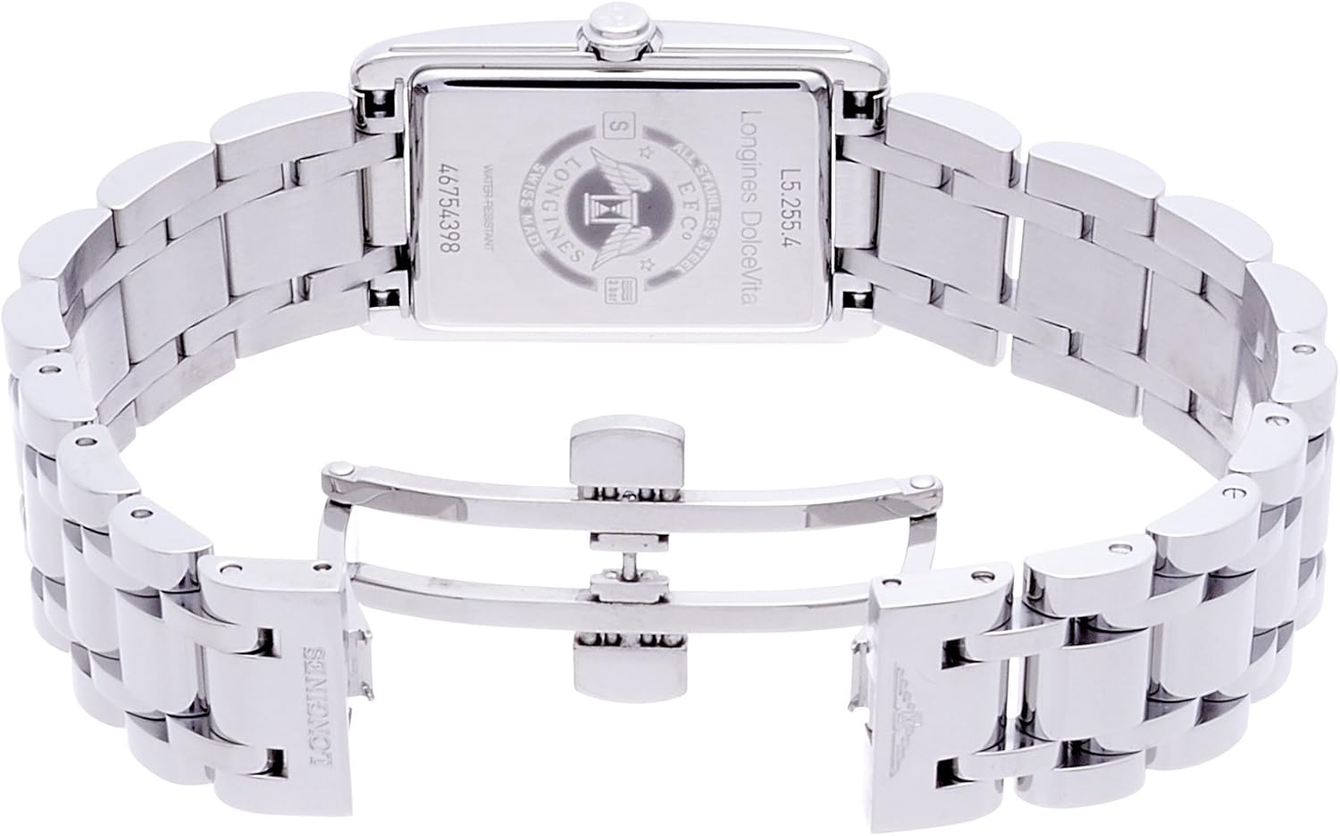 Longines Orologio Analogico Classico Quarzo Donna con Cinturino in Acciaio Inox L52554716 Longines Orologio Analogico Classico Quarzo Donna con Cinturino in Acciaio Inox L52554716