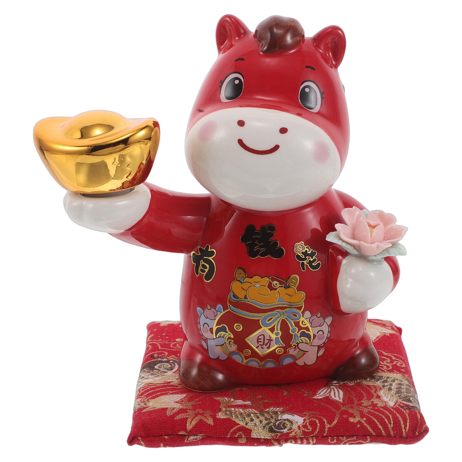 Alasum Tirelire Céramique Cheval Mignon Banque de Dessin Animé pour Économie Facile et Décoration Intérieure Cadeau pour Garçon et Filles