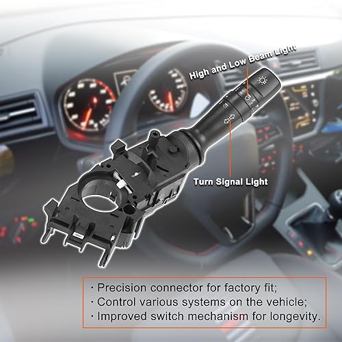 Miniatura 3 de X AUTOHAUX No.934101U110 Interruptor de luz de señal de giro Columna Conjunto de interruptor multifunción para Kia Forte 2014-2016 para Kia Forte