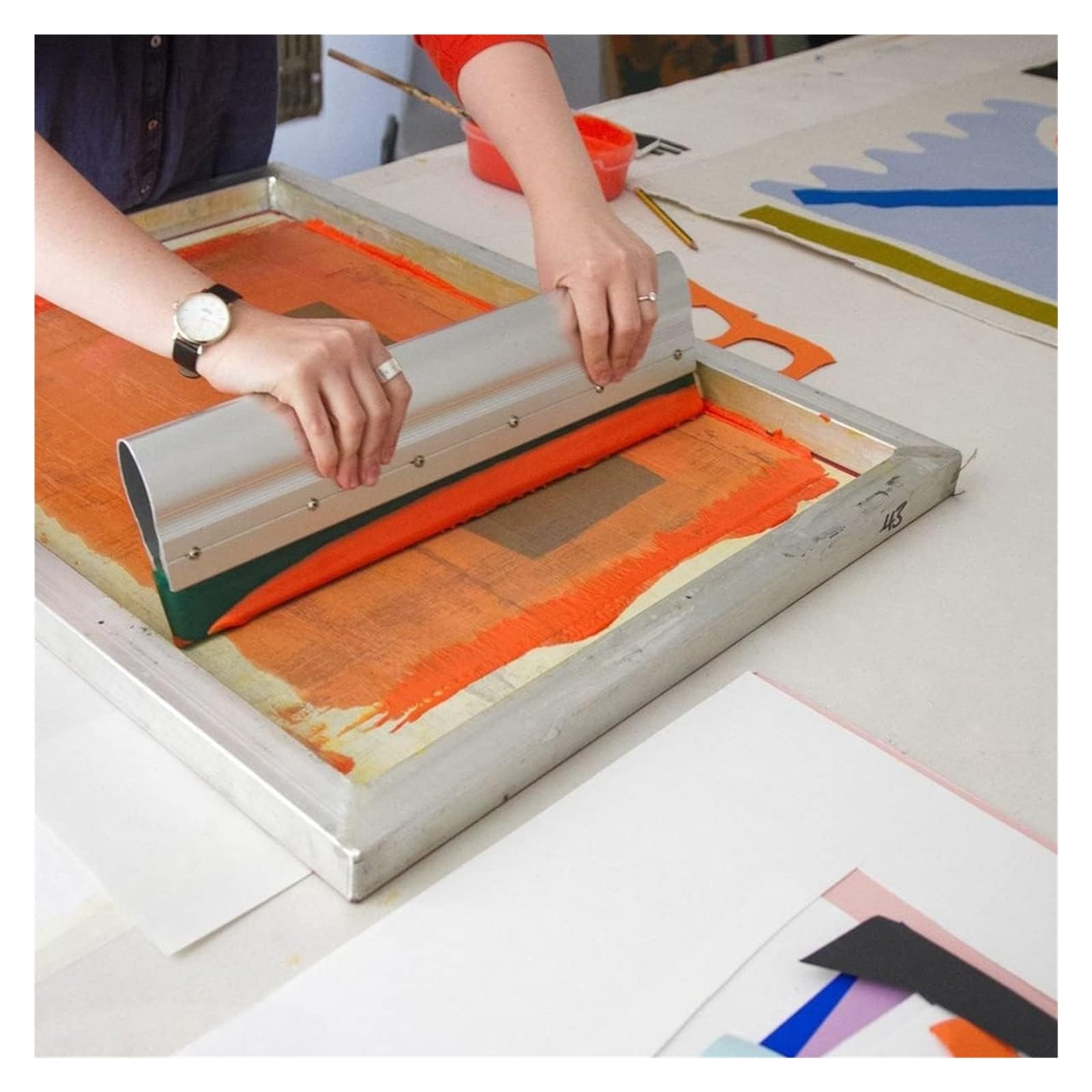 1 pièce 65-90A raclette de sérigraphie for Pochoir en Soie