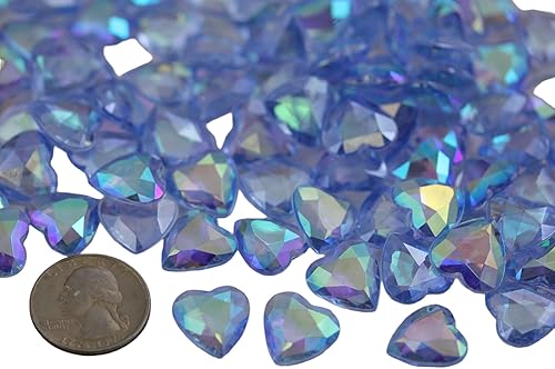 Allstarco 100 gemas de zafiro azul AB de 0.631 pulgadas para decoración de mesa, decoración de boda, rellenos de jarrón