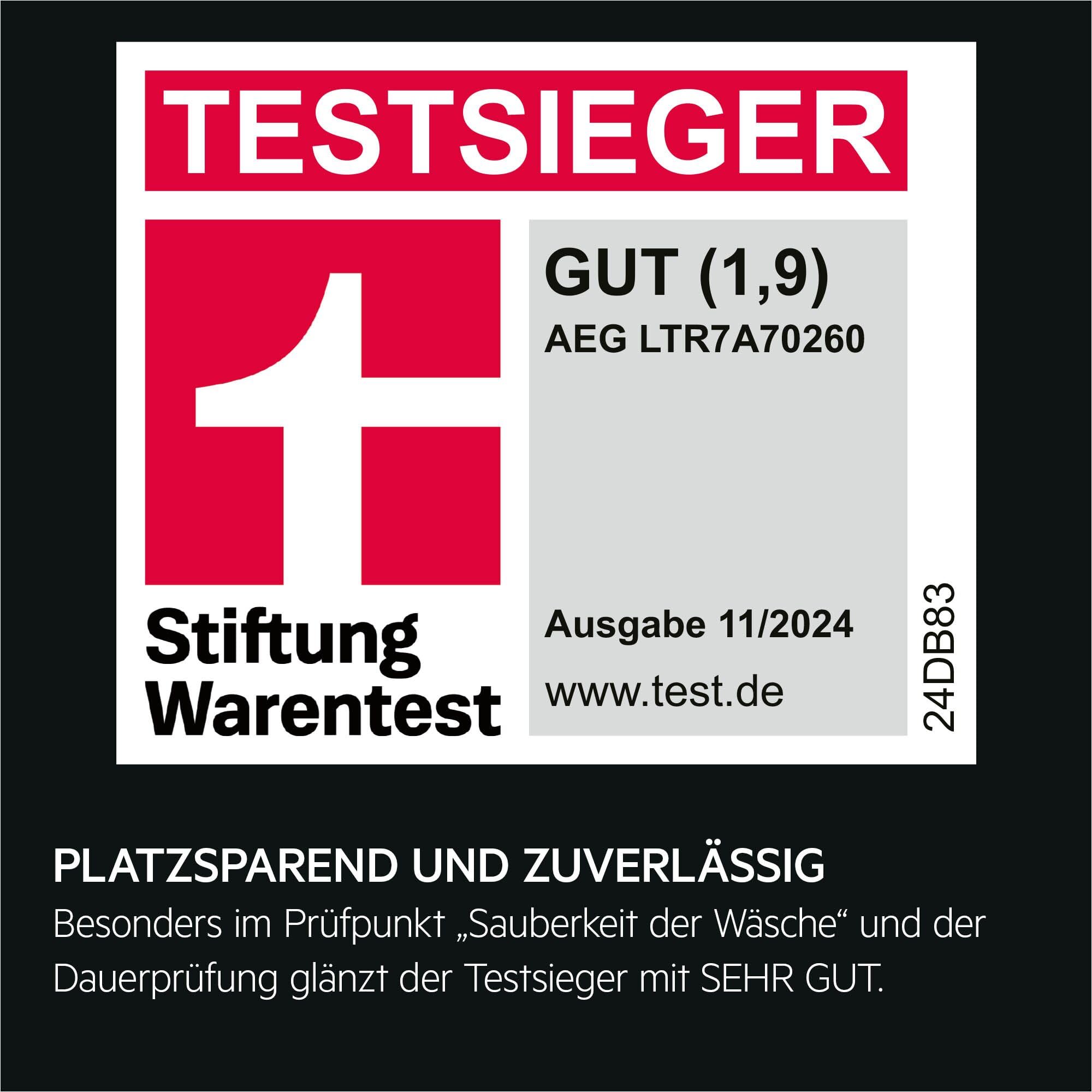 AEG Waschmaschine Toplader 6 kg 1200 U/min Serie 7000 ProSteam LTR7A70260