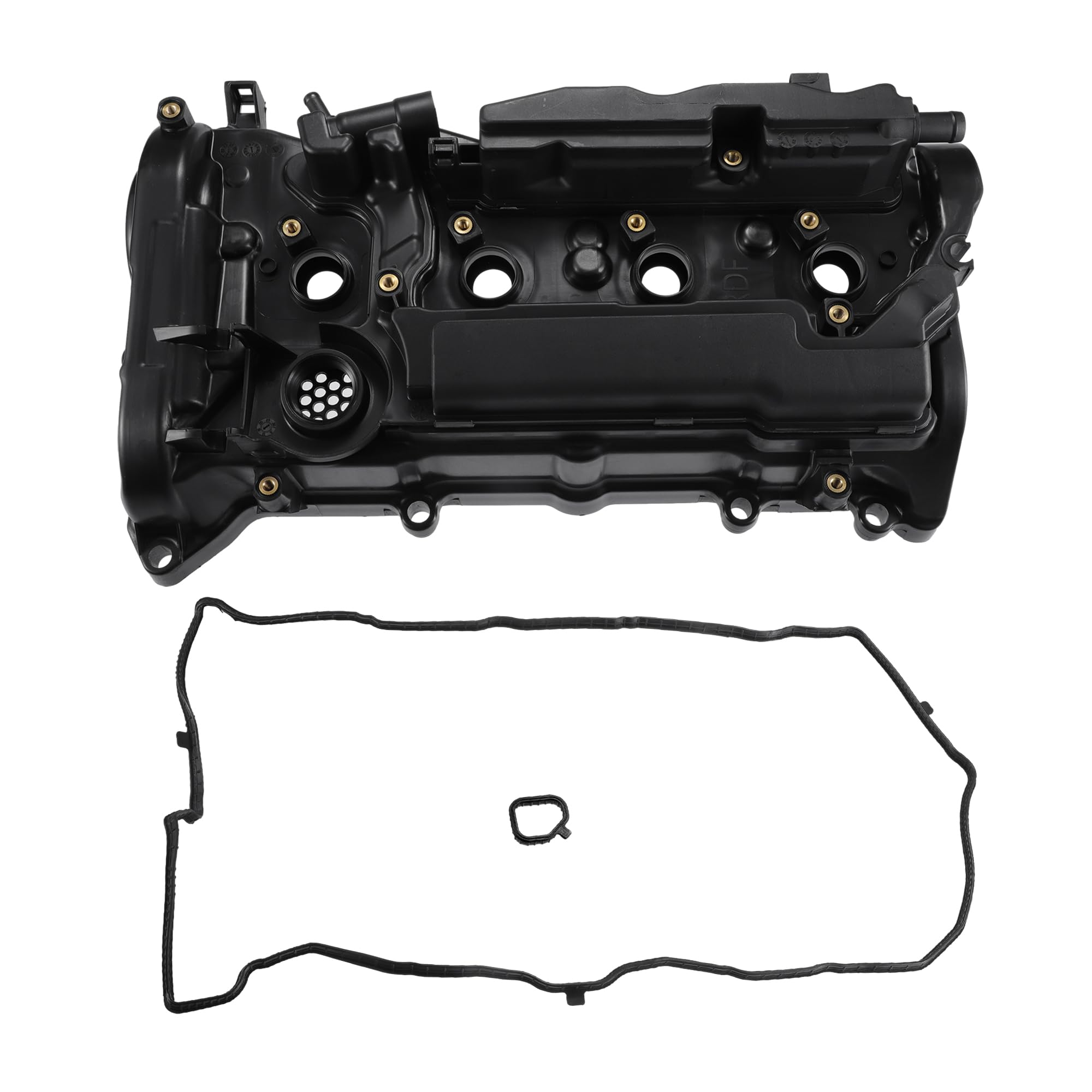 X AUTOHAUX Engine Valve Cover with Gasket for Honda CR-V 2015-2019 for Honda Accord 2013-2017 2.4L Cylinder Head Cover No.12310RDFA01 12251-5A2-A01 Camshaft Engine Rocker Cover
