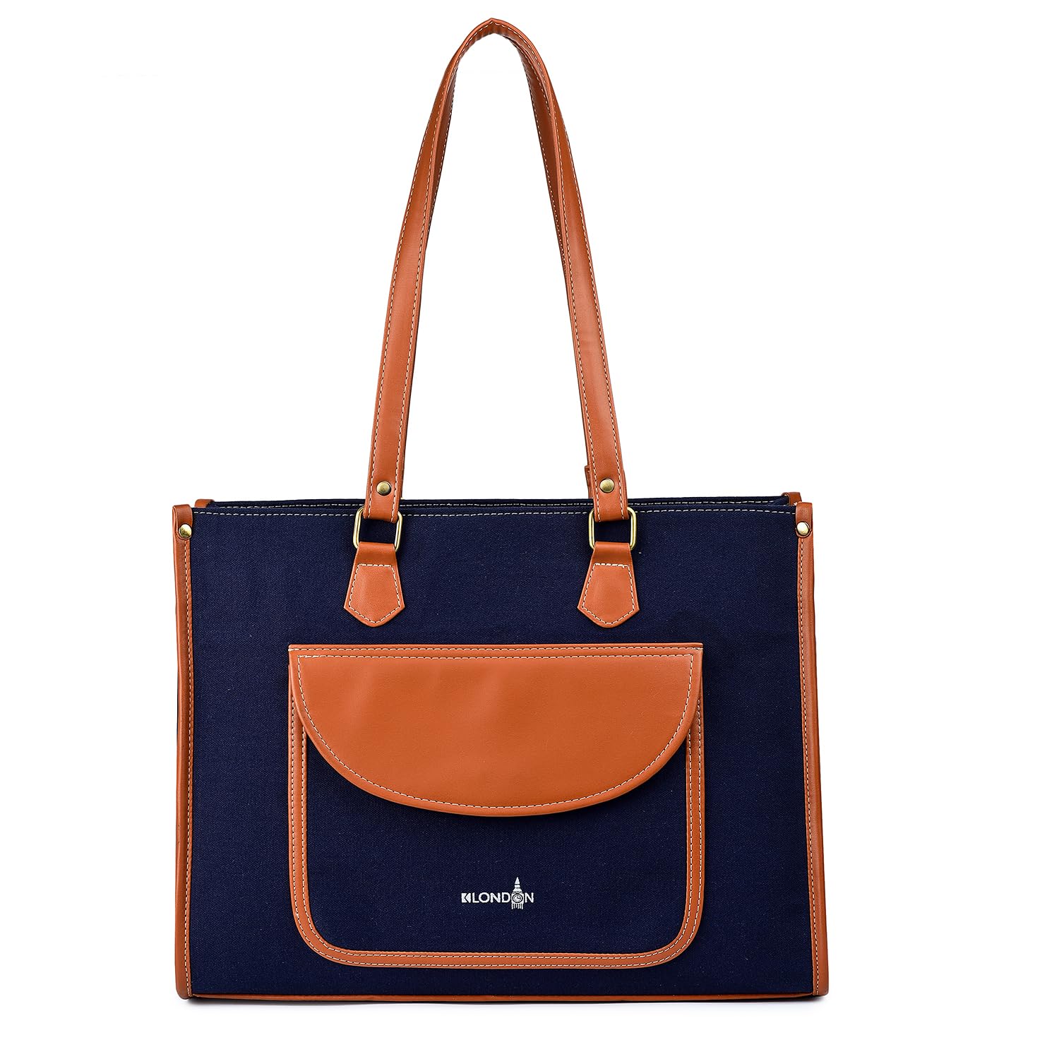 Stylish Women's Office Bag - Canvas Laptop Tote for Professional & Casual Work Use | Spacious, Durable and Elegant Crossbody bag | Handbag | 15 inch Laptop (2312_Parent)-image-17