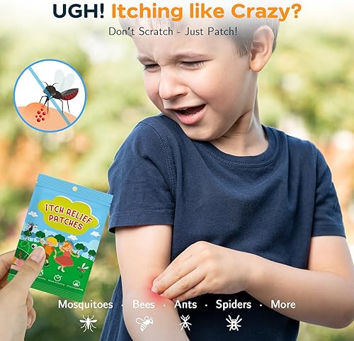 Miniatura 8 de Nano shield Parches para aliviar la picazón de insectos, 60 unidades, calcomanías naturales para aliviar picaduras de mosquitos para reducir