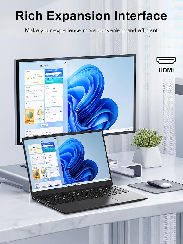 BLUEING 15.6-Inch Laptop Computer, Gold 6500Y Processor (Up to 3.4GHz), 32GB RAM 512GB SSD, 1080P FHD IPS Display, Win11, Type-C, HDMI, USB3.2, BT5.2, WiFi 5, Laptops image 6