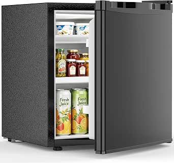 Electactic 1.6 Cu.ft Mini Fridge - Compact Reversible Door Refrigerator with Adjustable Thermostat
