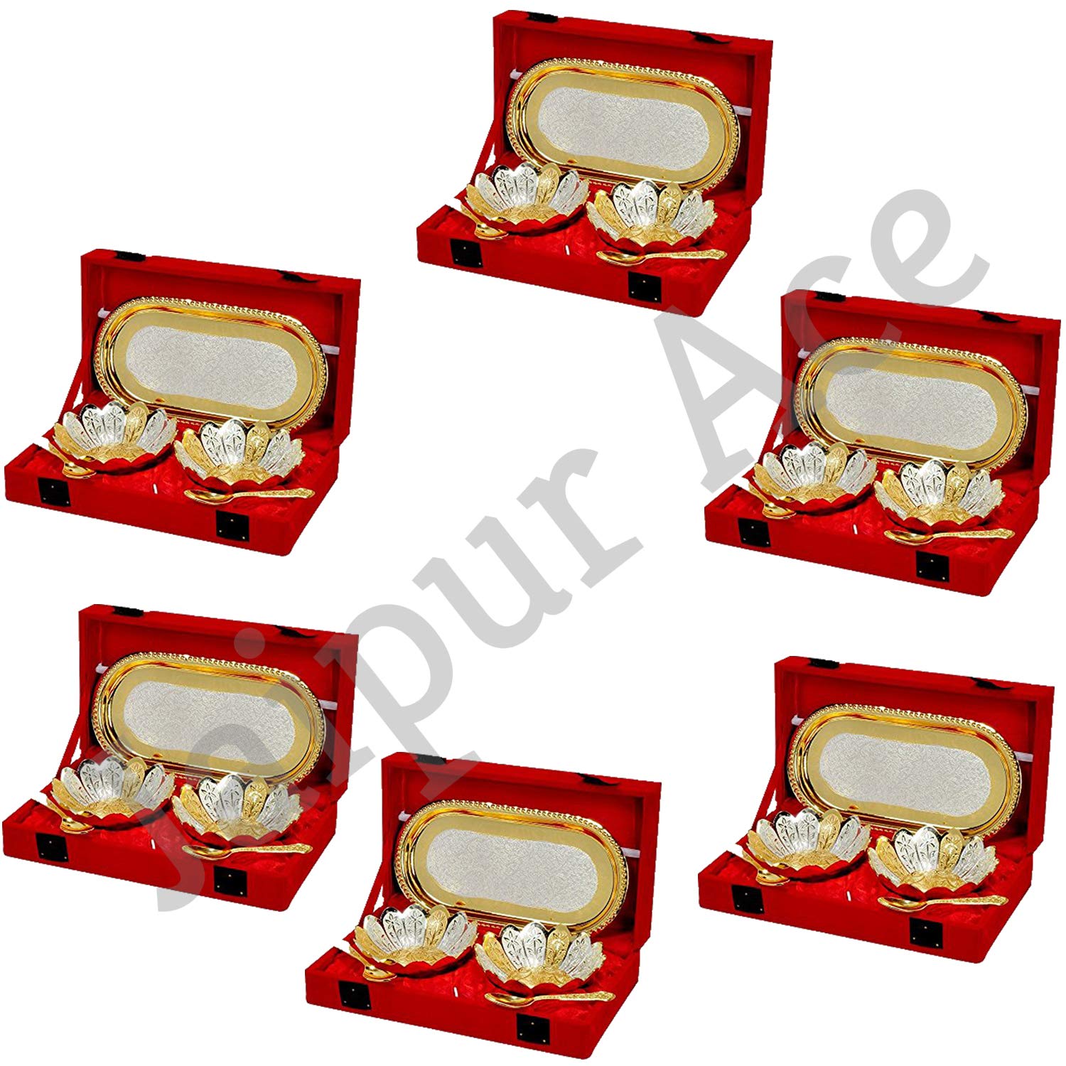 Indian Brass Bowl Set (Golden) - Pack of 6 (B07YKJ21C9) Amazon Price History, Amazon Price Tracker