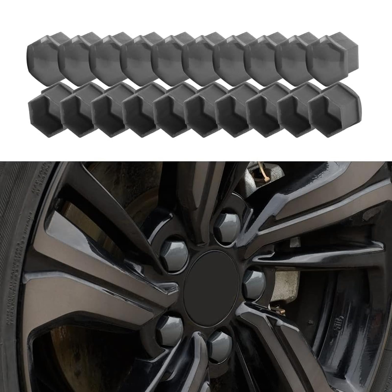 Wielmoerdoppen Bolt Covers voor Audi Q7 / SQ7, Zeshoekige
