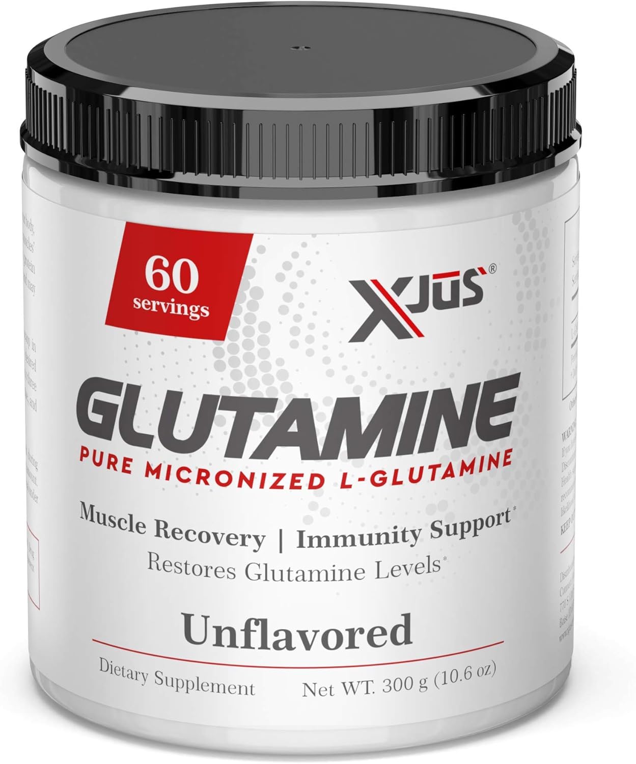 Xjus Micronized LGlutamine, Maintain Muscle Mass