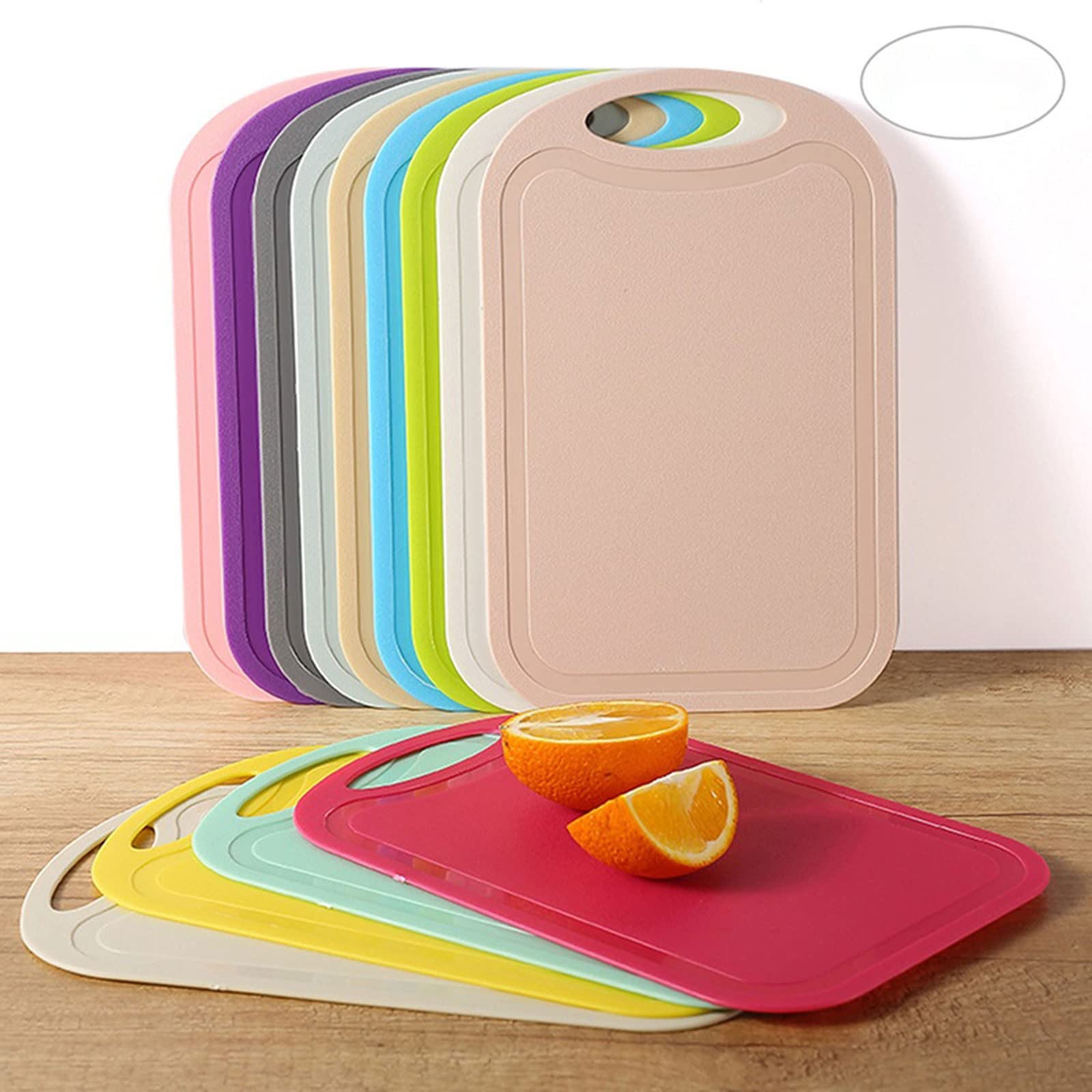 Tabla de cortar para cortar alimentos, mini tabla antideslizante para cocina, carne, frutas, verduras, bloque de corte de alimentos (rosa)