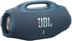 JBL Boombox 4, Altifalante Bluetooth portátil, som JBL Pro, AI Sound Boost, resistente à água/pó IP68, autonomia de 34 h, Life, Auracast, 2 configurações de reforço de graves, azul